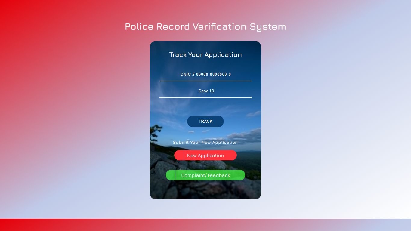 Police Record Verification System